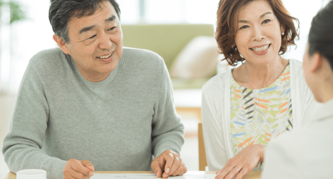 ご夫婦　打ち合わせ風景　写真